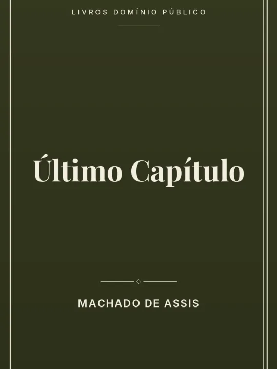 Capa do livro Último Capítulo