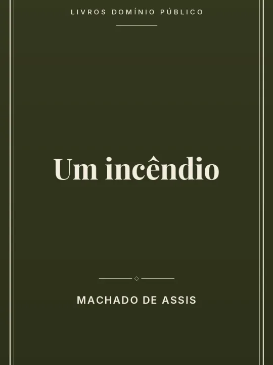 Um incêndio 1 Capa do livro Um incêndio