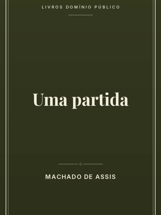 Uma partida 1 Capa do livro Uma partida