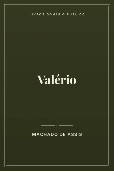 Capa do livro Valério