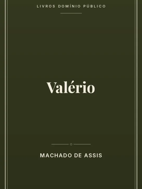 Capa do livro Valério
