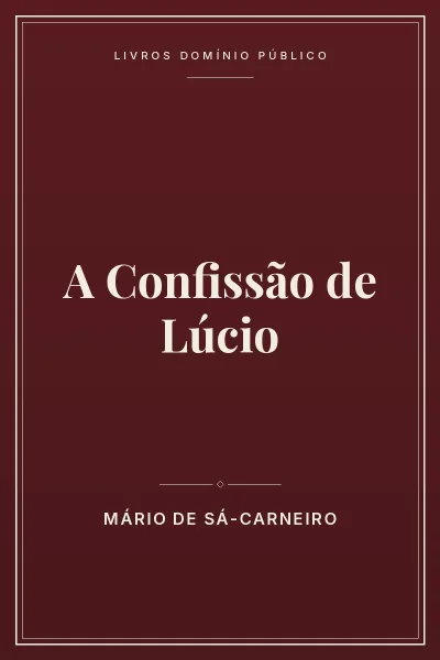 Capa do livro A Confissão de Lúcio