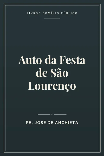 Capa do livro Auto da Festa de São Lourenço