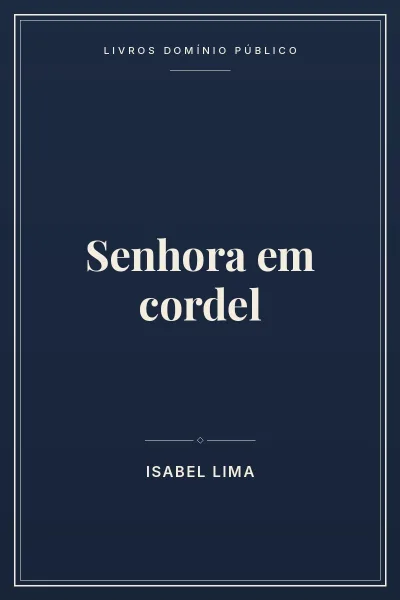 Capa do livro Senhora em cordel