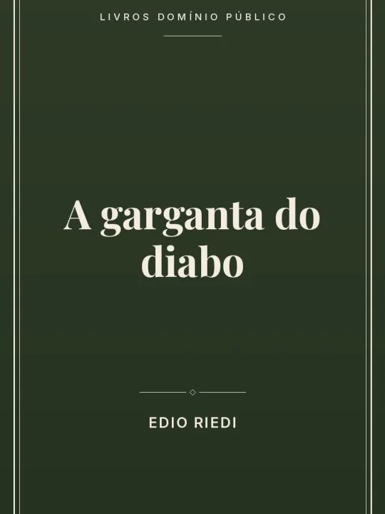 A garganta do diabo 1 Capa do livro A garganta do diabo