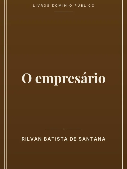Capa do livro O empresário
