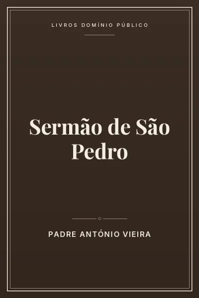 Capa do livro: Sermão de São Pedro