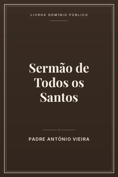 Capa do livro Sermão de Todos os Santos