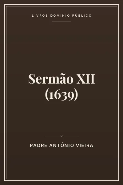 Capa do livro: Sermão XII (1639)