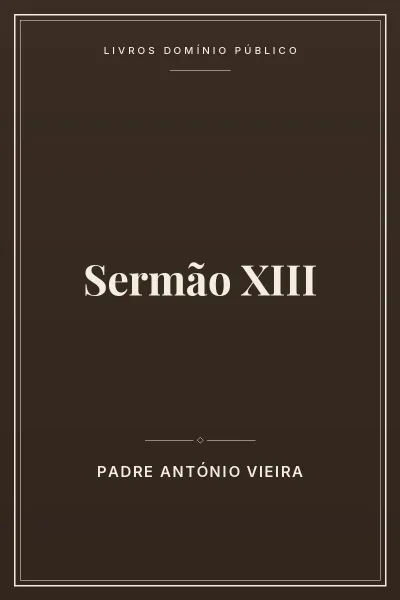 Capa do livro Sermão XIII