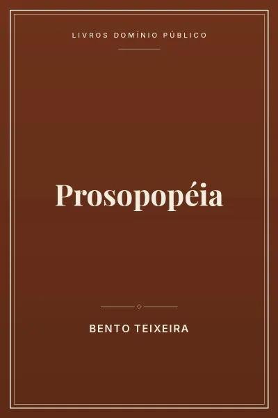 Capa do livro Prosopopéia