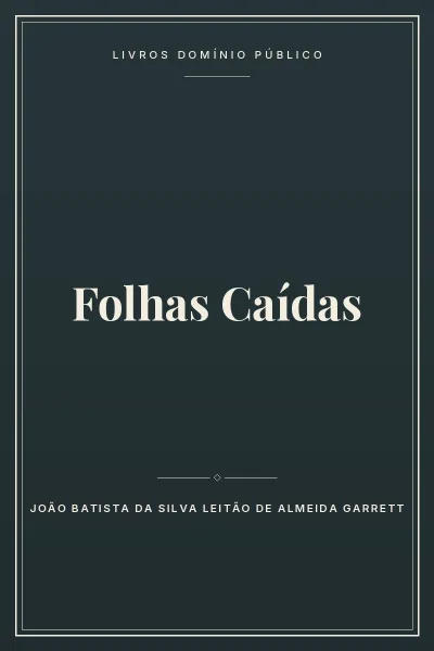 Capa do livro Folhas Caídas