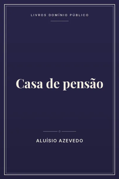 Capa do livro Casa de pensão