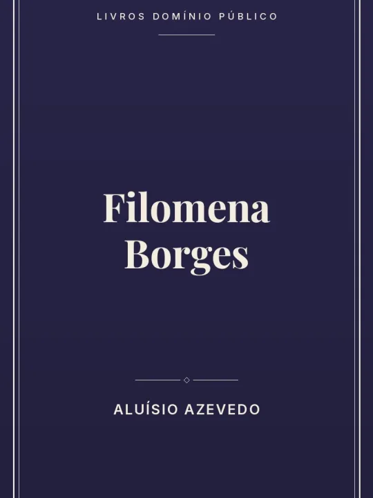 Capa do livro Filomena Borges