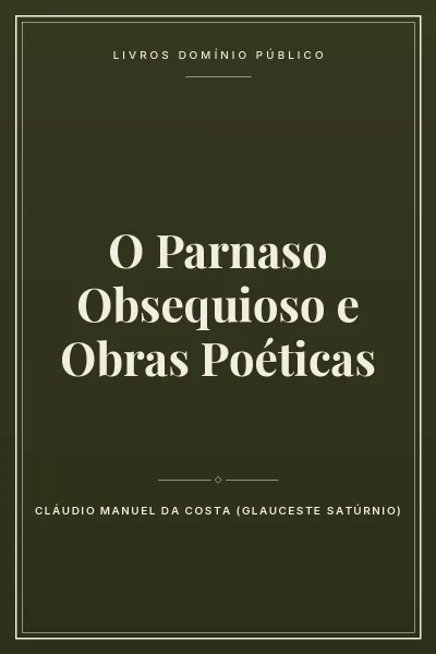 Capa do livro O Parnaso Obsequioso e Obras Poéticas