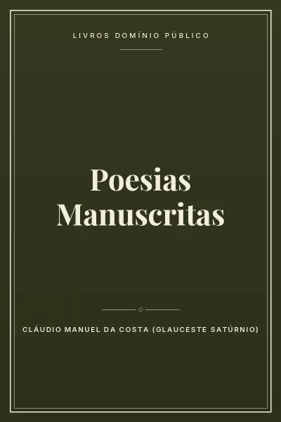 Capa do livro Poesias Manuscritas