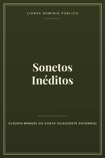 Capa do livro Sonetos Inéditos