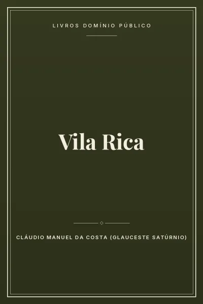 Capa do livro Vila Rica