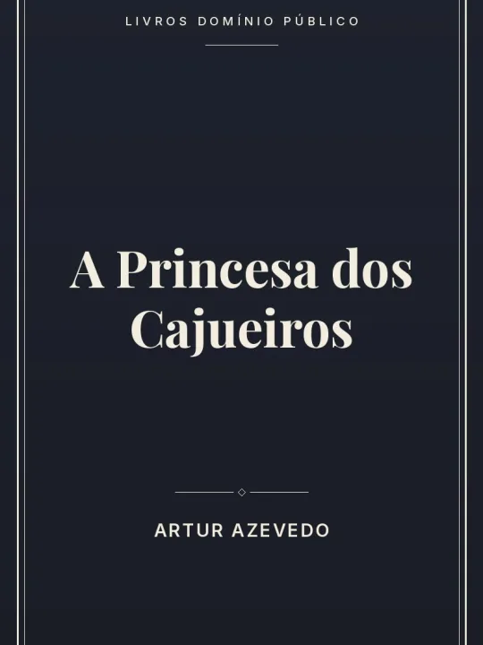 Capa do livro A Princesa dos Cajueiros