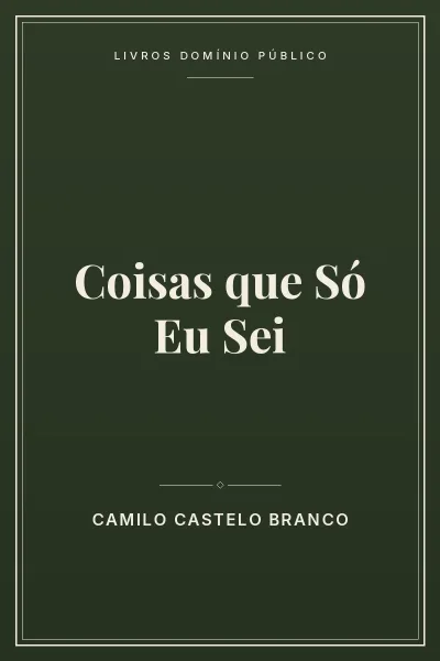 Capa do livro Coisas que Só Eu Sei