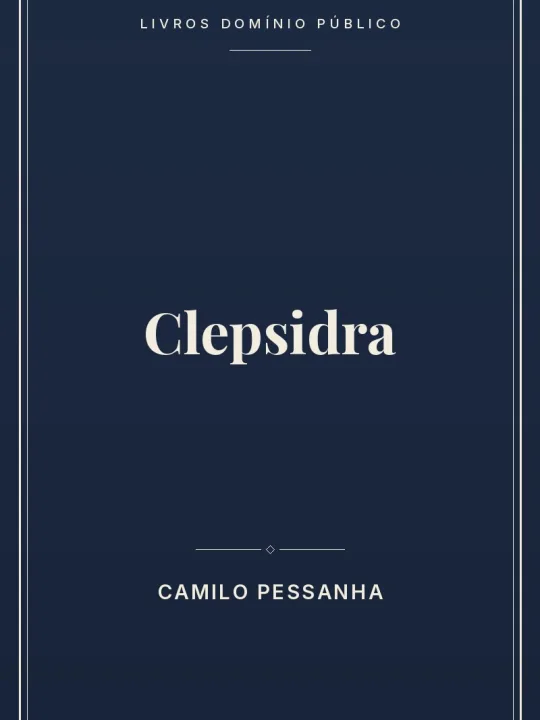 Clepsidra 1 Capa do livro Clepsidra