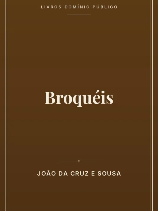 Broquéis 1 Capa do livro Broquéis