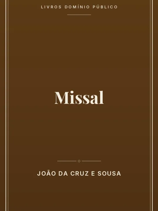 Missal 1 Capa do livro Missal