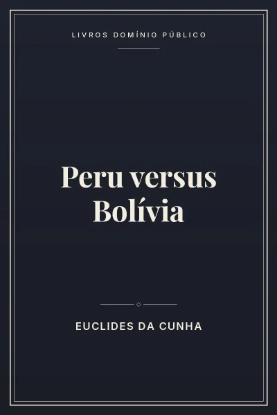 Capa do livro Peru versus Bolívia