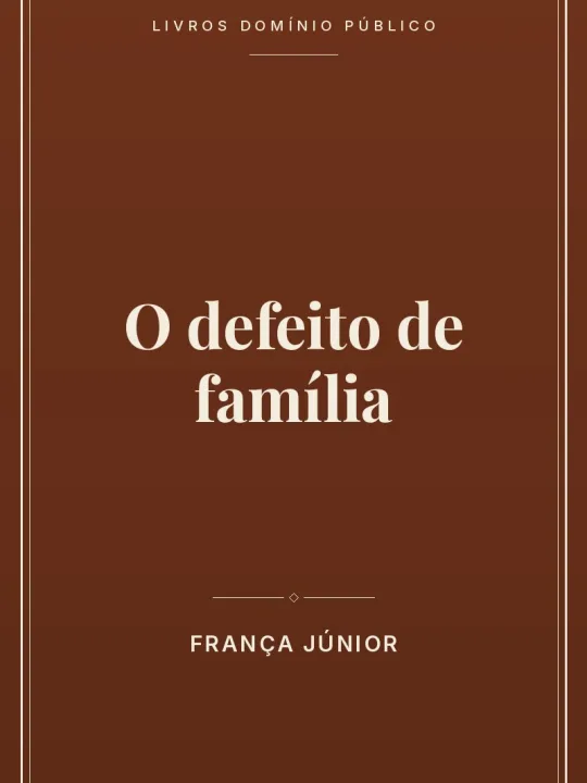 Capa do livro O defeito de família