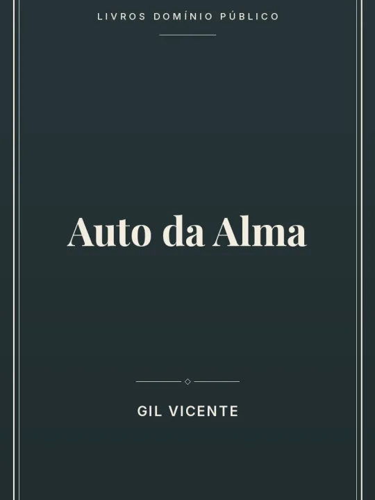 Auto da Alma 1 Capa do livro Auto da Alma