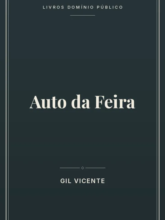 Auto da Feira 1 Capa do livro Auto da Feira