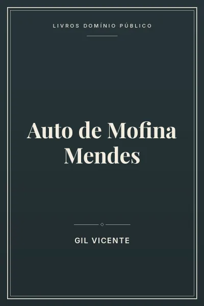 Capa do livro: Auto de Mofina Mendes