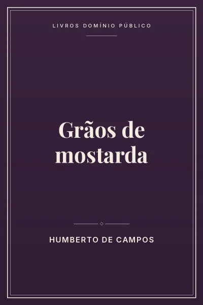 Capa do livro Grãos de mostarda