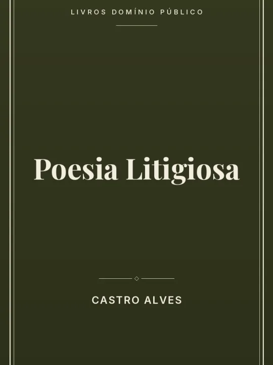Poesia Litigiosa 1 Capa do livro Poesia Litigiosa