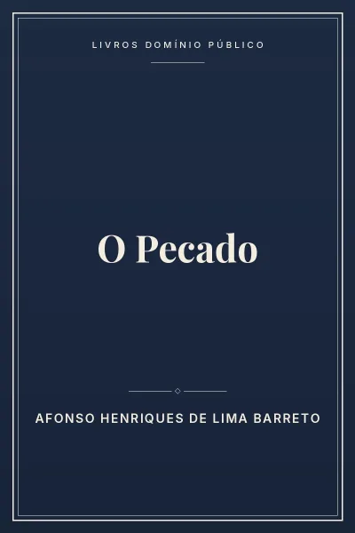 Capa do livro: O Pecado