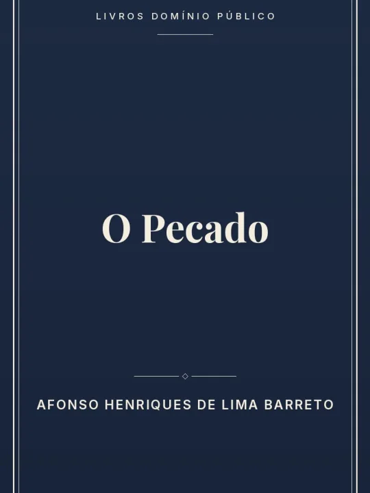Capa do livro O Pecado
