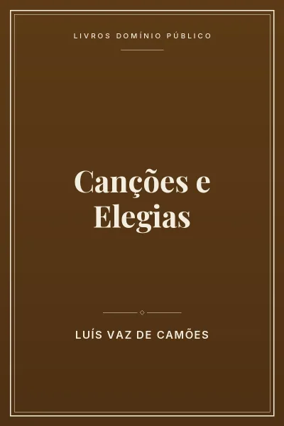Capa do livro Canções e Elegias
