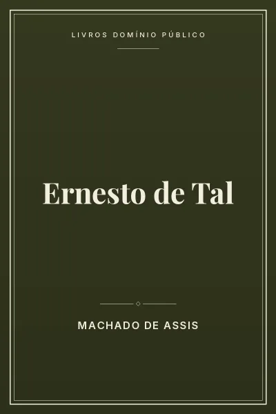 Capa do livro Ernesto de Tal