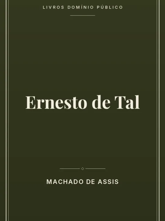 Ernesto de Tal 1 Capa do livro Ernesto de Tal