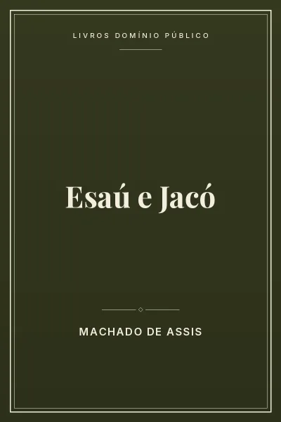 Capa do livro: Esaú e Jacó