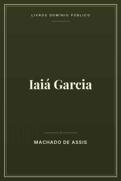 Capa do livro Iaiá Garcia