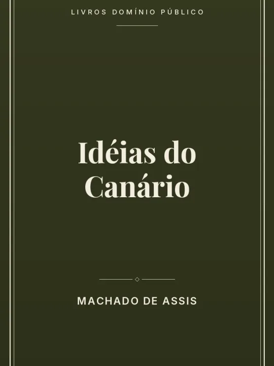 Capa do livro Idéias do Canário