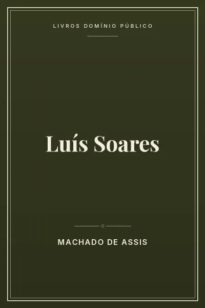 Capa do livro: Luís Soares