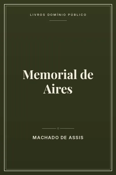 Capa do livro Memorial de Aires