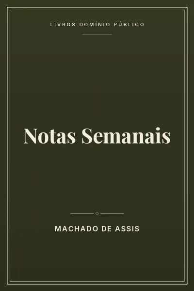 Capa do livro: Notas Semanais