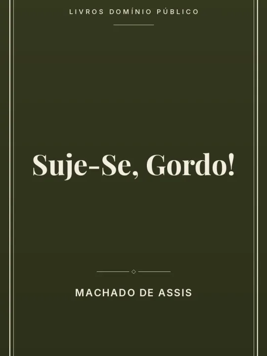 Capa do livro Suje-Se, Gordo!