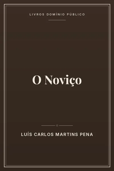 Capa do livro O Noviço