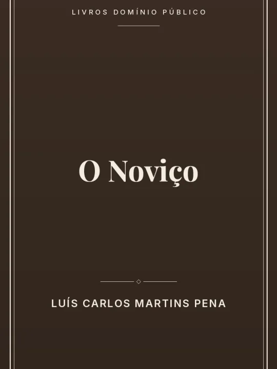 O Noviço 1 Capa do livro O Noviço