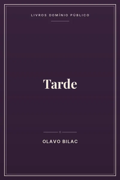 Capa do livro Tarde