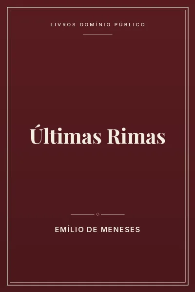 Últimas Rimas 7 Capa do livro: Últimas Rimas